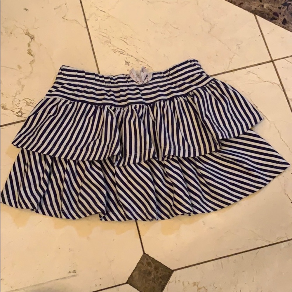 Kids striped ruffle skirt